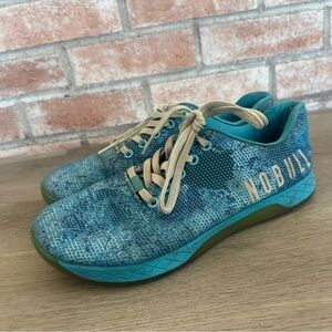 NoBull Brooke Ence Trainers Sneakers Women’s 10 Blue Limited Edition Gym